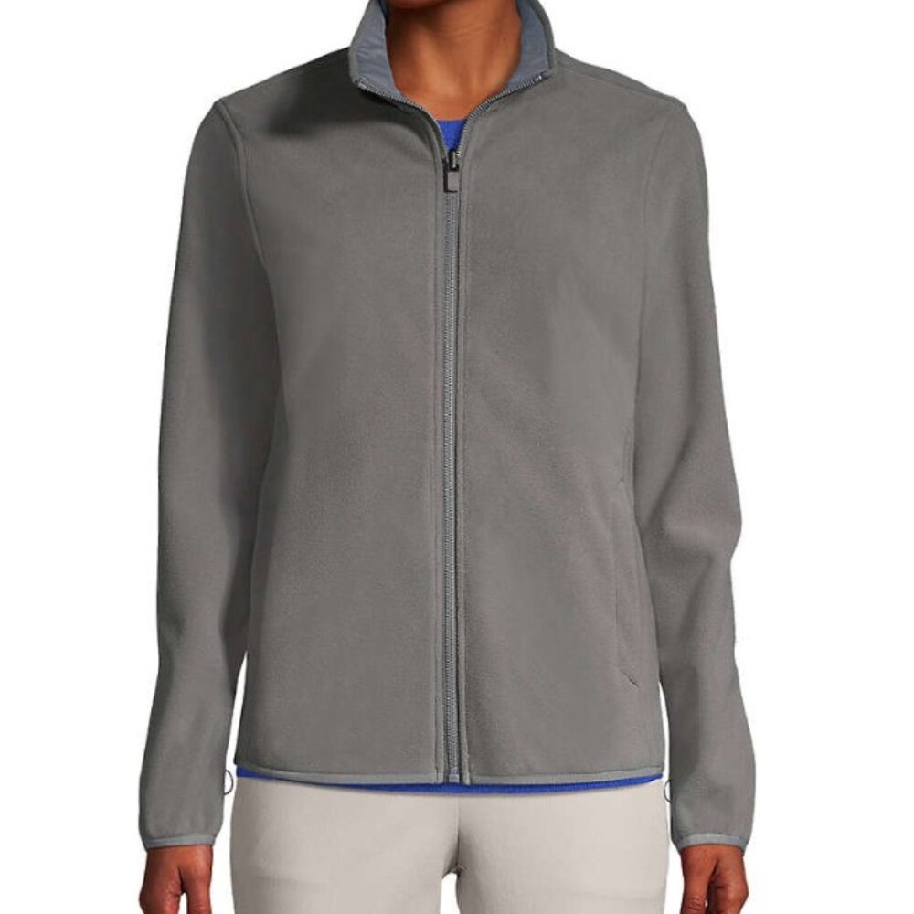 Lands' End Outfitters Women's Gray Fleece Jacket